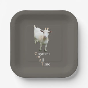 Greatest of all time Goat Paper Plate