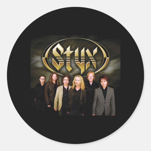 Greatest Of STYX Band Retro 80s Style For Fans Classic Round Sticker (Front)
