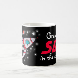 "Greatest SON in the universe" black / red mug