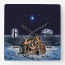 Greatest Story Ever Told Round Square Wall Clock