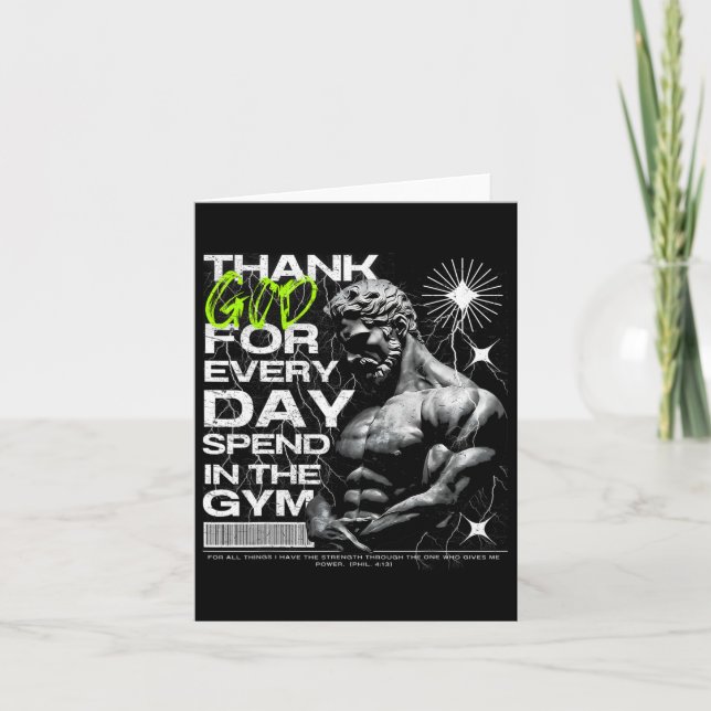 Greatful Gym Brother Uni-adults Gym  Card (Front)