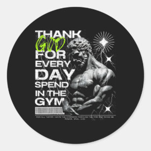 Greatful Gym Brother Uni-adults Gym Classic Round Sticker