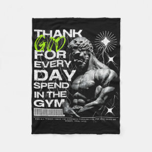 Greatful Gym Brother Uni-adults Gym  Fleece Blanket