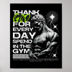 Greatful Gym Brother Uni-adults Gym Poster