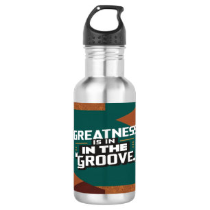 Greatness Is In The Groove water bottle
