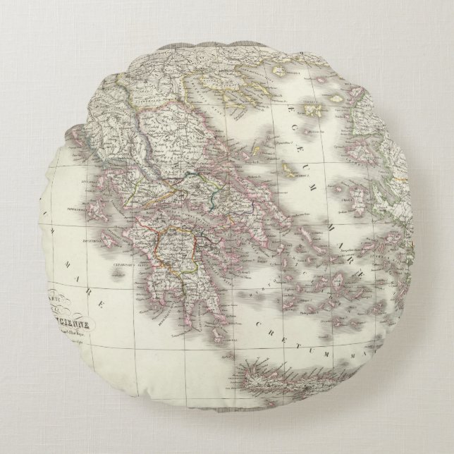 Grece ancienne - Ancient Greece Round Cushion (Front)