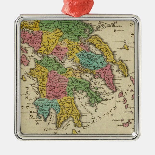 Grecia Antiqua Metal Tree Decoration (Front)