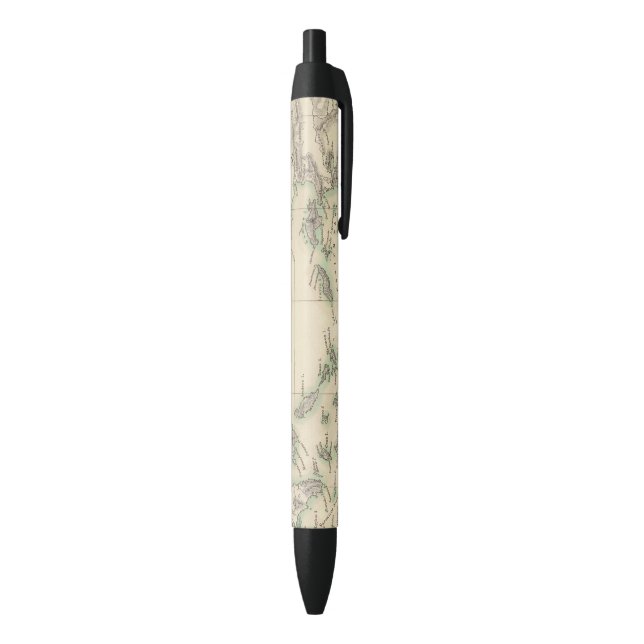 Grecian Archipelago, ancient Black Ink Pen (Bottom (Vertical))