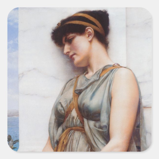 Grecian Reverie Square Sticker (Front)