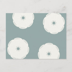 Grecian Spiral Circle Waves Postcard