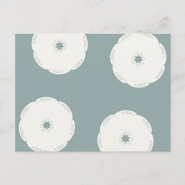 Grecian Spiral Circle Waves Postcard (Front)