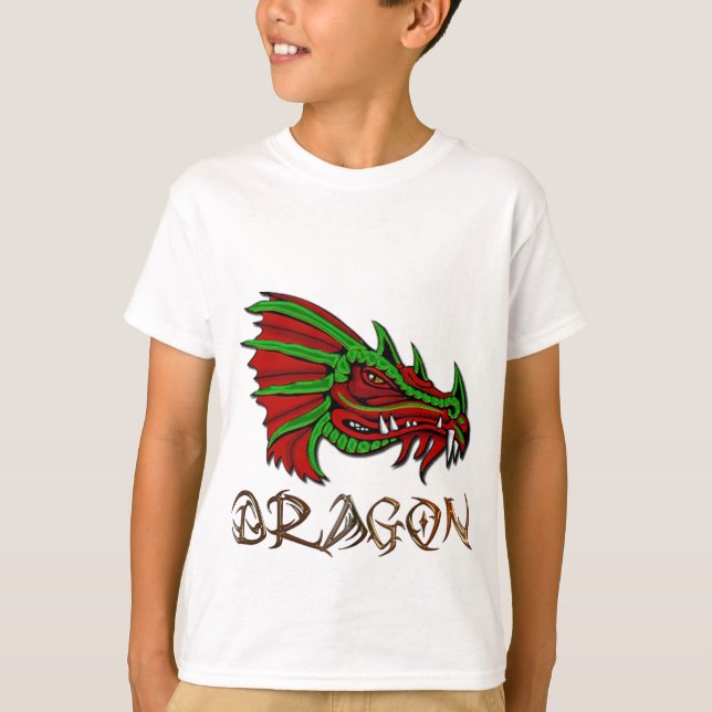 Grecken the Mystical Dragon Fantasy Art T-Shirt (Front)