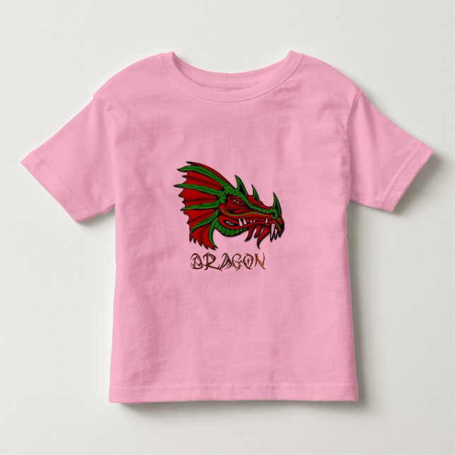 Grecken the Mystical Dragon Fantasy Art Toddler T-Shirt (Front)