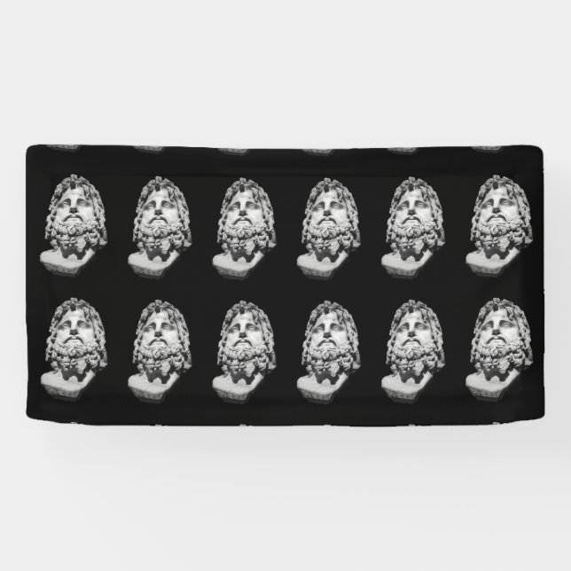 Greco Roman Bust Banner (Horizontal)
