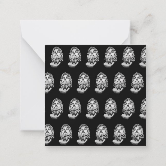Greco Roman Bust Card (Front)