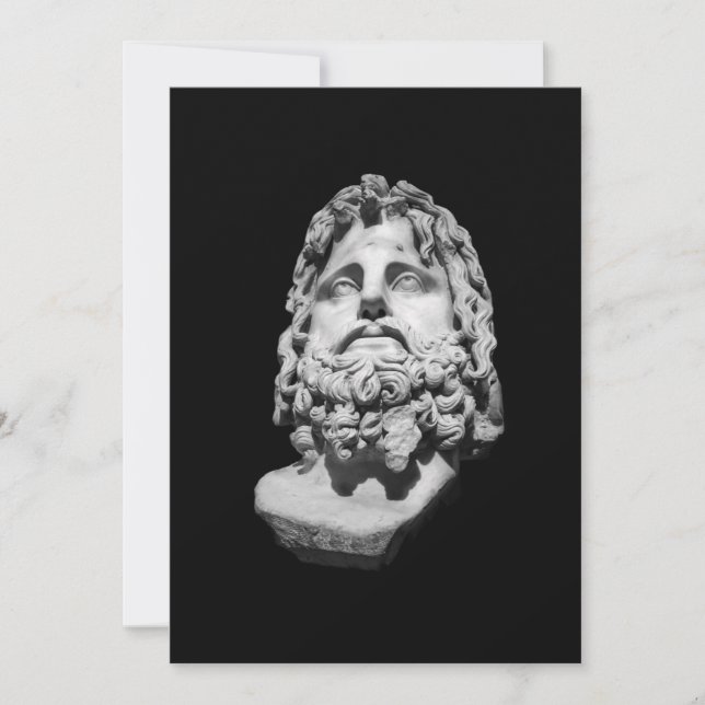 Greco Roman Bust Card (Front)