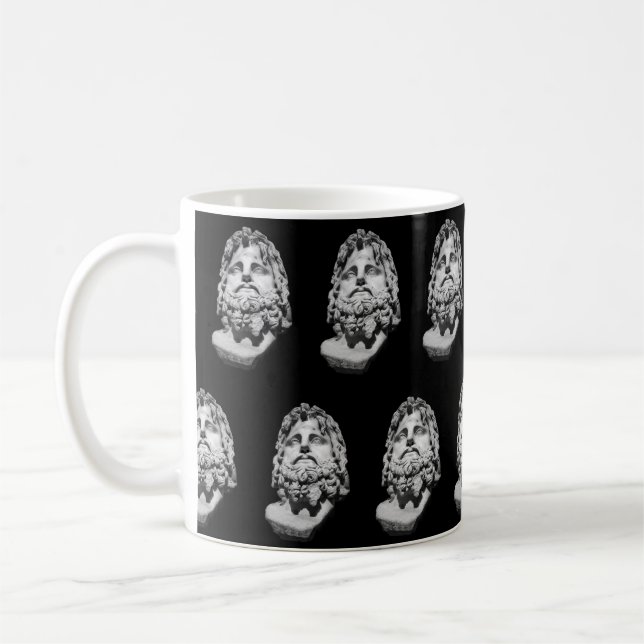 Greco Roman Bust Coffee Mug (Left)