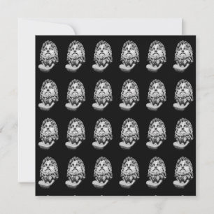 Greco Roman Bust Holiday Card