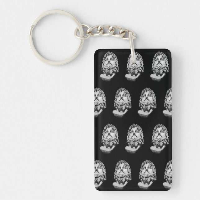 Greco Roman Bust Key Ring (Front)