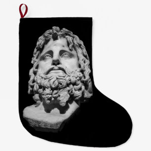 Greco Roman Bust Large Christmas Stocking