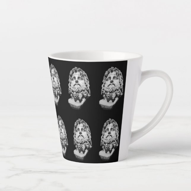 Greco Roman Bust Latte Mug (Right)