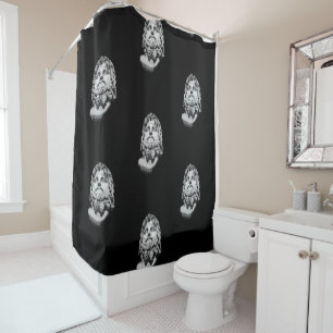 Greco Roman Bust Shower Curtain