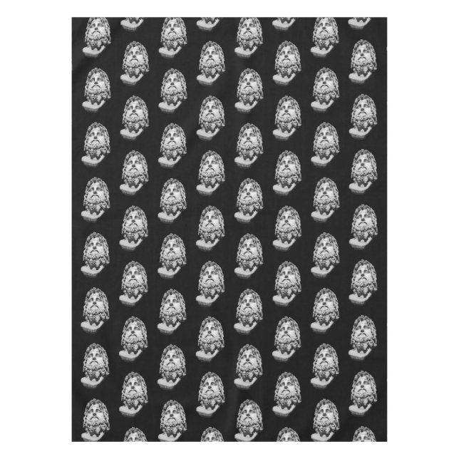 Greco Roman Bust Tablecloth (Front)