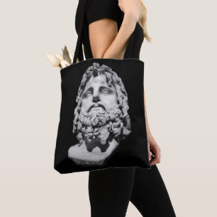 Greco Roman Bust Tote Bag
