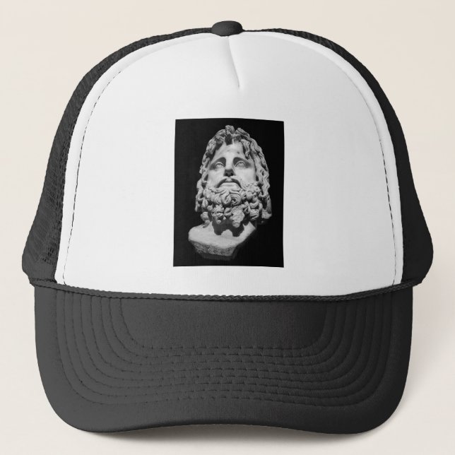 Greco Roman Bust Trucker Hat (Front)
