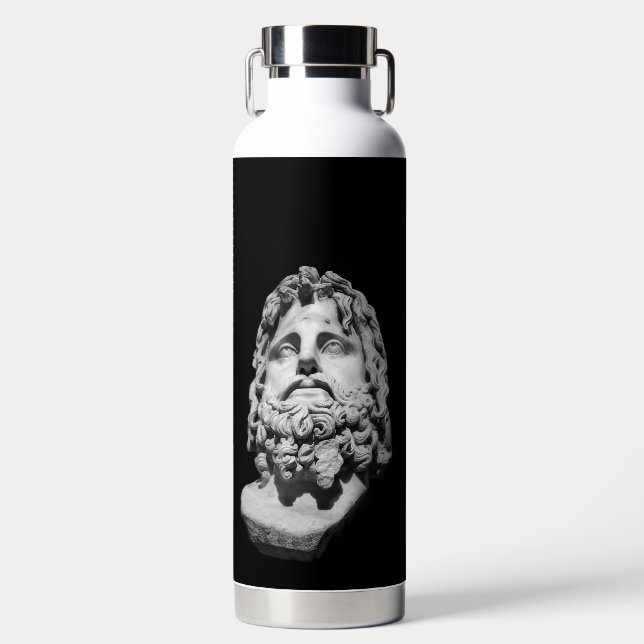 Greco Roman Bust Water Bottle (Front)
