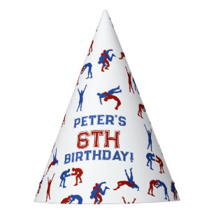 Greco Roman Freestyle Wrestling Birthday Party Party Hat