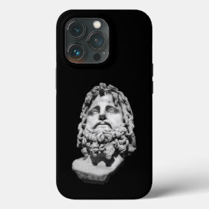Greco Roman Marble Bust Classical Black and White  iPhone 13 Pro Case