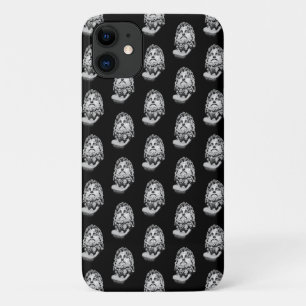 Greco Roman Marble Bust Classical Black and White  iPhone 11 Case