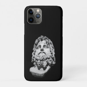 Greco Roman Marble Bust Classical Black and White iPhone 11 Pro Case