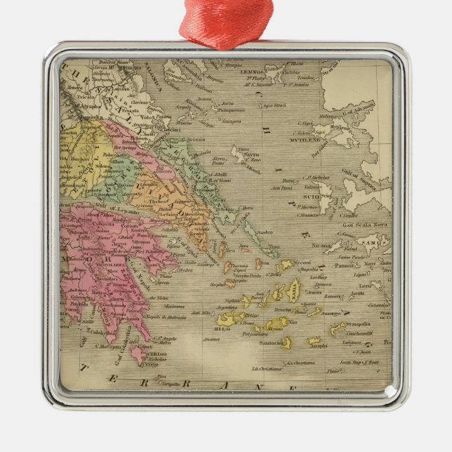 Greece 12 metal ornament (Front)