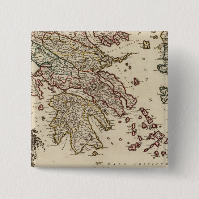 Greece 15 cm square badge (Front)