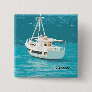 Greece 15 Cm Square Badge