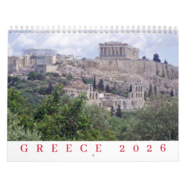 Greece 2026 calendar (Cover)
