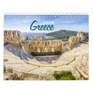 Greece 2026 Photo Wall Calendar – Scenic Greek 
