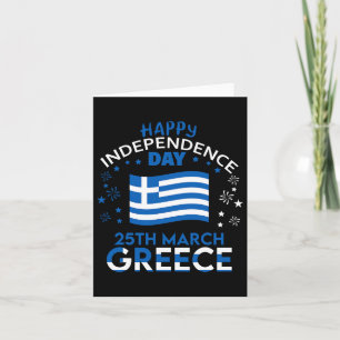 Greece 203rd Independence Day Greek Pride Greece F Card