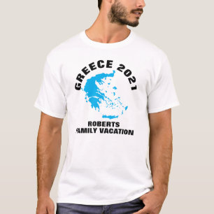 Greece 20xx Family Vacation [Name] T-Shirt