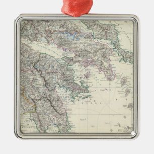 Greece 3 metal ornament