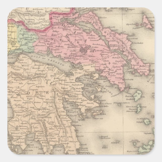 Greece 5 square sticker (Front)