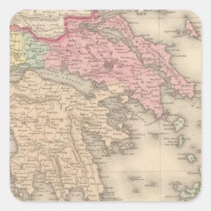Greece 5 square sticker