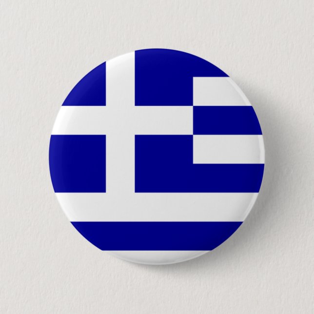 Greece 6 Cm Round Badge (Front)