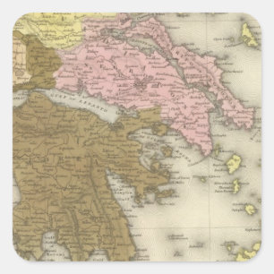 Greece 7 square sticker