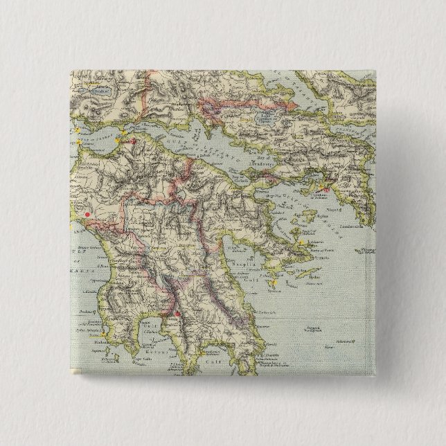 Greece 8 15 cm square badge (Front)