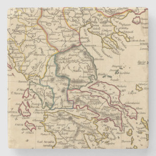 Greece 9 stone coaster
