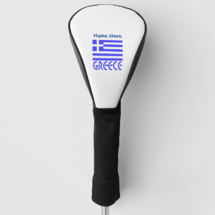 Greece and Greek Flag Blue Personalisation  Golf Head Cover