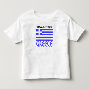Greece and Greek Flag Personalised Toddler T-Shirt